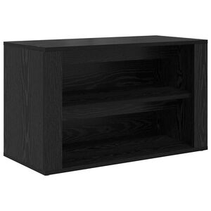 vidaXL Kingariiul 75 x 35 x 45 cm Tehispuit Must tamm
