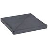 vidaXL p&auml;ikesevarju raskusplaat, must, graniit, kandiline, 15 kg