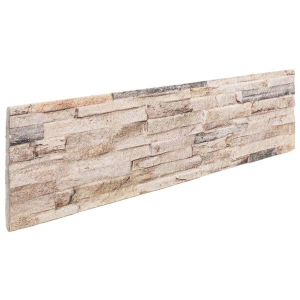 vidaXL 3D seinapaneelid 14 tk, valge ja punane, 100 x 25 cm, EPS