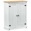 vidaXL Kinga kapp riiuliga uksega Valge 86 x 38,5 x 108 cm Tahke m&auml;nd