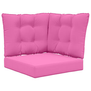 vidaXL V&auml;lim&ouml;&ouml;blitugi patja 3 pcs Roosa Pol&uuml;ester