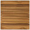 vidaXL Lauda peal 40 x 40 x 3,5 cm Kandiline Tugev teakpuit Naturaalne