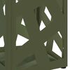 vidaXL Hoidik ja riputustugi Oliiv 15,5 x 15,5 x 49 cm Metall