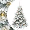 vidaXL Tehisj&otilde;ulupuu koos 150 LED-iga Valge 120 cm PE ja PVC