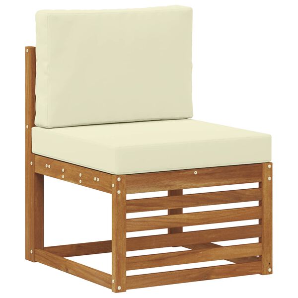 vidaXL Diivanikomplektid 10 pcs Looduslik ja kreem Tugev akatsiapuu