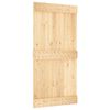 vidaXL Libisev uks NARVIK Naturaalne ja must 100 x 210 cm (213,5 cm)