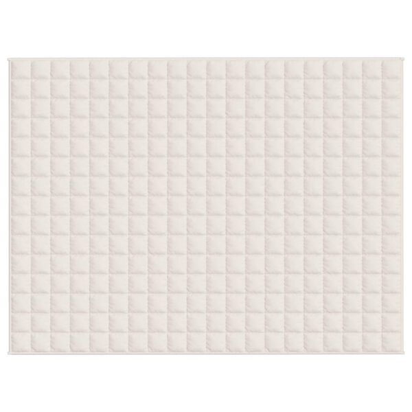 vidaXL raskustekk kreemjas 150x200 cm 7 kg kangas
