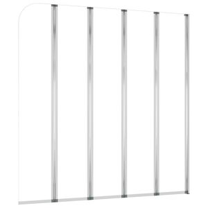 vidaXL vanni&uuml;mbris, 120 x 140 cm karastatud klaasist, l&auml;bipaistev