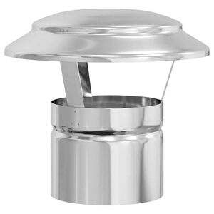 vidaXL Sademete kate korstnale Hõbedane 20 x 20 x 18 cm