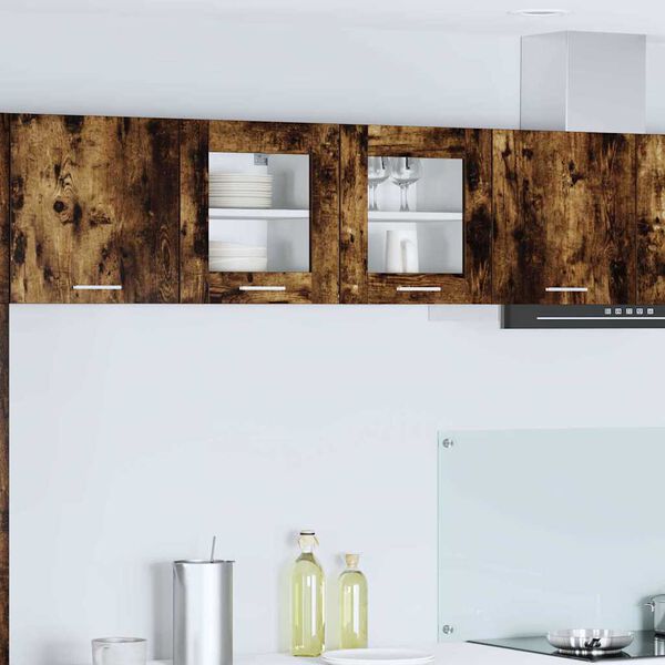 vidaXL Seinakapp uksega Suitsetatud tamm 40 x 31 x 40 cm Tehispuit