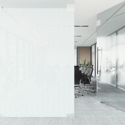 vidaXL aknakile, jäätunud, valge, 45x1000 cm, PVC