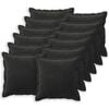 vidaXL Padi padjaga HOUTEN 12 tk Must Samet