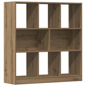 vidaXL raamatukapp Artisan tamm 97,5x29,5x100 cm ehituspuit