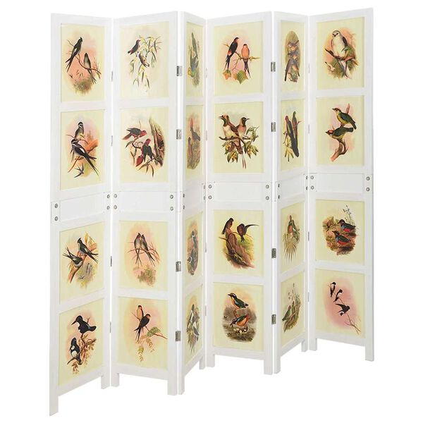 vidaXL Romdivider sein Valge 212 x 165 cm MDF