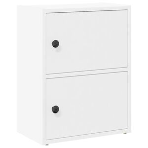 vidaXL raamatualus, valge, 40x24x52 cm, tehispuit