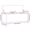 vidaXL Salvestuskarp Vana puit 102 x 35 x 35 cm Tehispuit