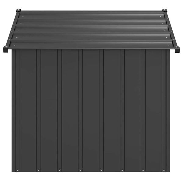 vidaXL katusega koeramaja 131x101x102 cm tsingitud teras