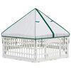 vidaXL 6 Paneeli Koera M&auml;nguaed Valge 179 x 151 x 114 cm Plastmass