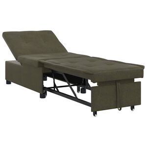 vidaXL Diivanvoodi Armee rohelis 194 x 67 x 82 cm Huahua kangas