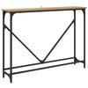 vidaXL Konsoollaud K&auml;sit&ouml;&ouml;puu 102 x 23 x 75 cm Tehispuit