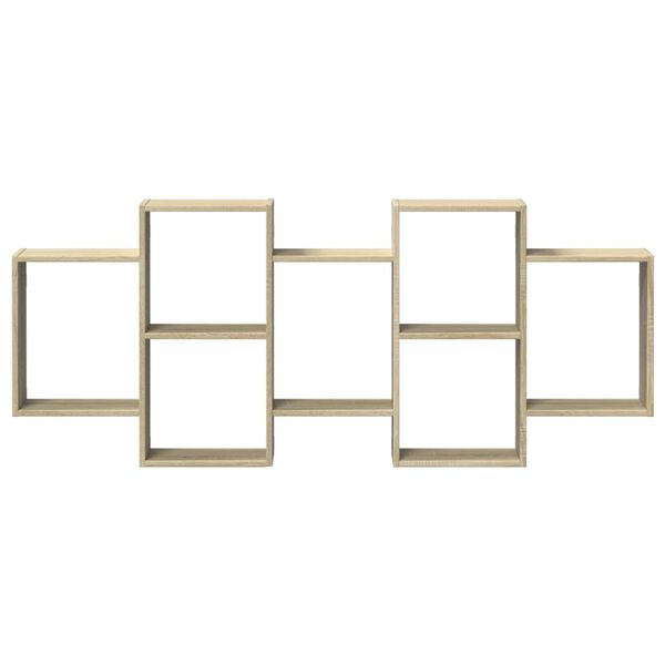 vidaXL seinariiul, sonoma tamm, 159x18x65 cm, tehispuit