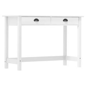 vidaXL konsoollaud "Hill" 2 sahtliga, 110 x 45 x 74 cm, m&auml;nnipuit