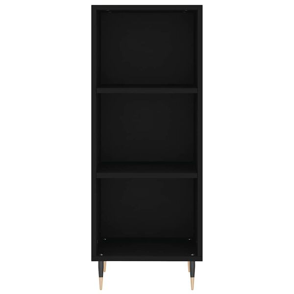 vidaXL puhvetkapp, Must, 34,5 x 32,5 x 90 cm, tehispuit