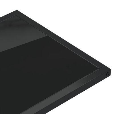 vidaXL arvuti lisalaud, must, 50x35x65 cm, karastatud klaas
