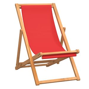 vidaXL rannatool, tiikpuu, punane