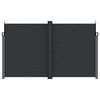 vidaXL lahtit&otilde;mmatav k&uuml;lgsein, must, 200 x 600 cm