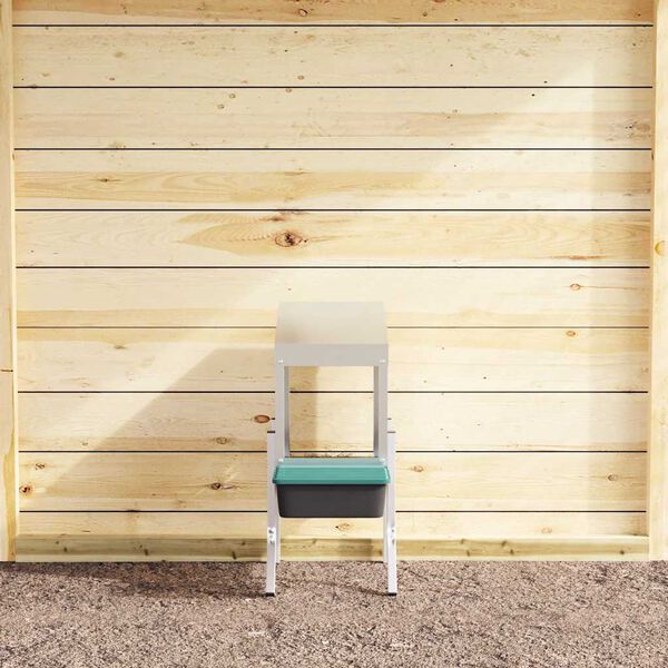 vidaXL kanade pesakast 1 sektsiooniga jalgadega, tsingitud terasest