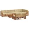 vidaXL V&auml;li diivanikomplekt padjaga 9 pcs Looduslik ja beež