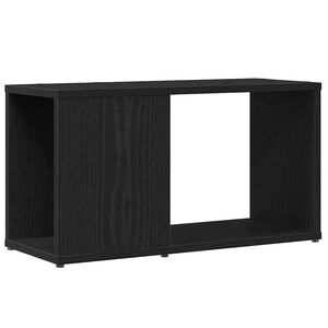 vidaXL telerikapp, must tamm, 60x24x32 cm, tehispuit