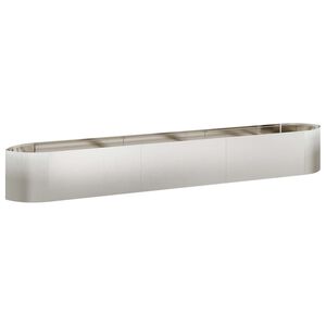 vidaXL T&otilde;stetud Aiapeenar Roostevaba teras 300 x 40 x 40 cm Teras