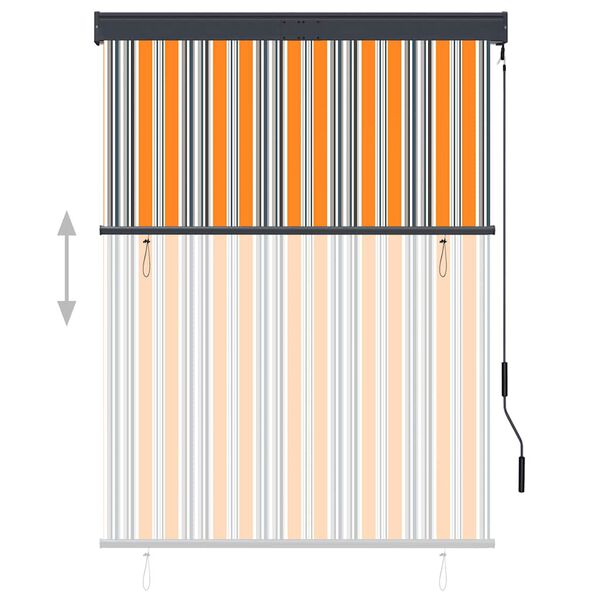 vidaXL v&auml;liruloo 120 x 250 cm, kollane ja sinine