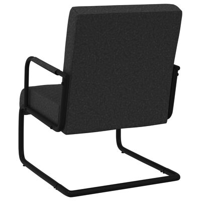 vidaXL vetruvate jalgadega tool, must, kunstnahk
