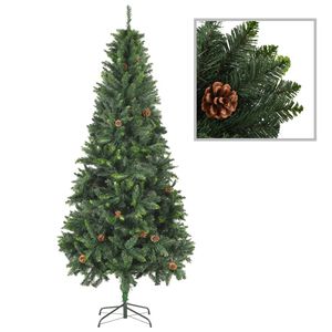vidaXL kunstkuusk m&auml;nnik&auml;bidega, roheline, 210 cm