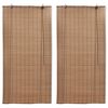 vidaXL bambusrulood 2 tk pruun 120 x 220 cm