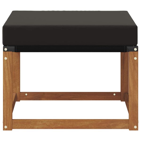 vidaXL V&auml;li jalatoed Tugev akaatsiapuit ja tekstiilne kangas