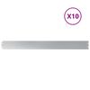 vidaXL Murupiire 10 tk 10 x 103 cm Tsingitud teras H&otilde;bedane