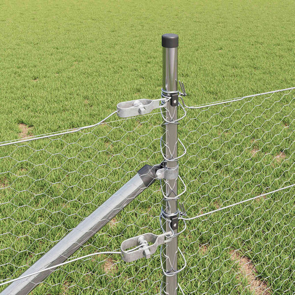 vidaXL Aiapost H&otilde;bedane 50 x 0,8 m (25 mm v&otilde;rk) Teras