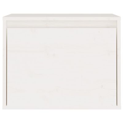 vidaXL seinakapp, valge, 45 x 30 x 35 cm, täismännipuit