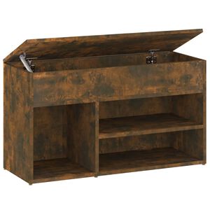 vidaXL jalatsipink, suitsutatud tamm, 80 x 30 x 45 cm, tehispuit
