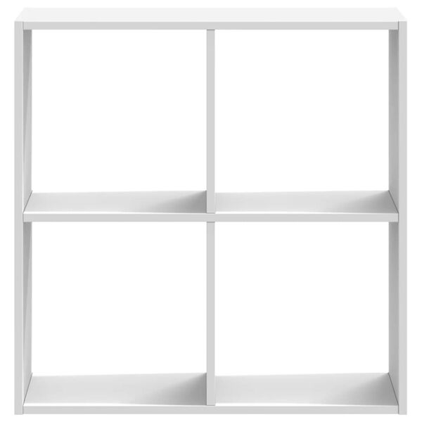 vidaXL raamaturiiul, valge, 68,5x32x68,5 cm, tehispuit