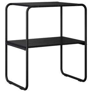 vidaXL Konsoollaud Must tamm 80 x 42,5 x 70 cm Tehispuit