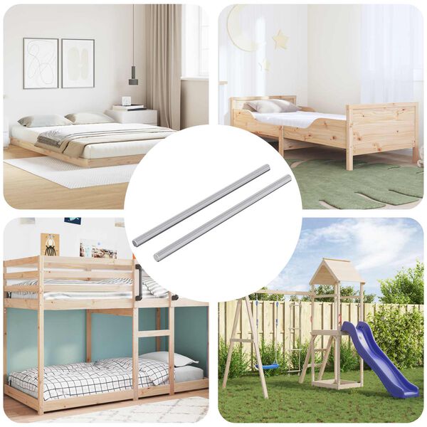 vidaXL Kierrevarras 2 pcs H&otilde;bedane 6 x 135 mm Teras