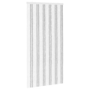 vidaXL S&auml;&auml;sev&otilde;rk Chenille Helehall ja valge 100 x 200 cm 100% PP