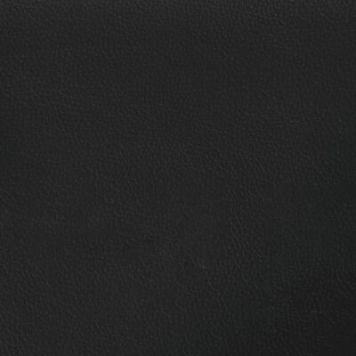 vidaXL 3-osaline diivanikomplekt patjadega, must, kunstnahk