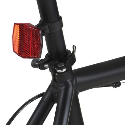 vidaXL ühekäiguline jalgratas, must ja oranž, 700C 59 cm