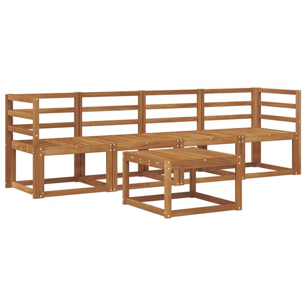 vidaXL V&auml;li diivanikomplekt 5 pcs Neutraalne Tugev akatsiapuu